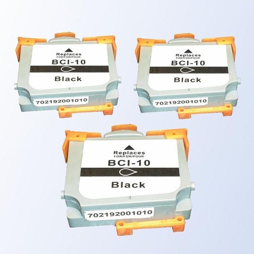 3 Druckerpatronen für Canon BCI-10 kompatibel schwarz