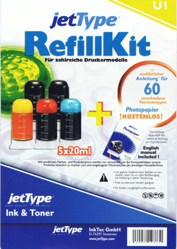 Jet Type Refill Kit Nachfülltinte