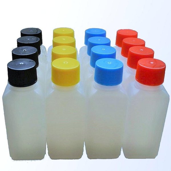 16 leere HDPE Flaschen Kunststofflaschen  je 100 ml