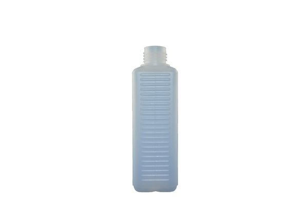 HDPE Kunststofflasche geriffelt 50 100 250 ml mit Schraubverschluss schwarz