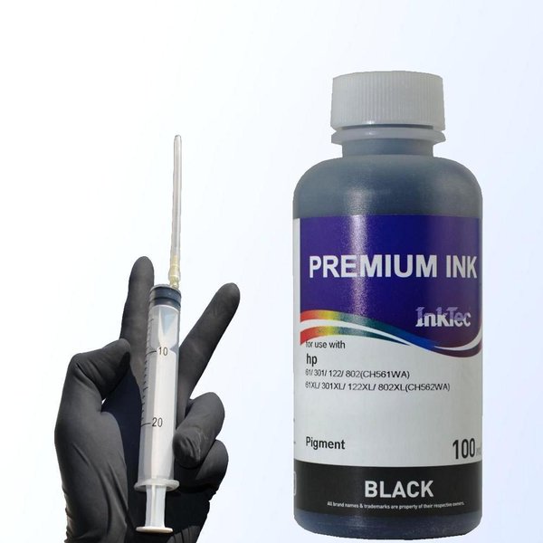 100 ml InkTec Tinte für HP Patronen 301 301XL schwarz