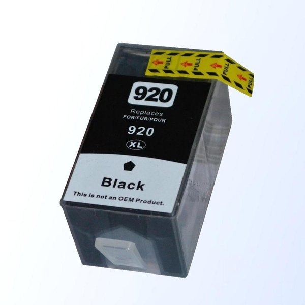 1 Patrone kompatibel zu HP 920 bk XL black